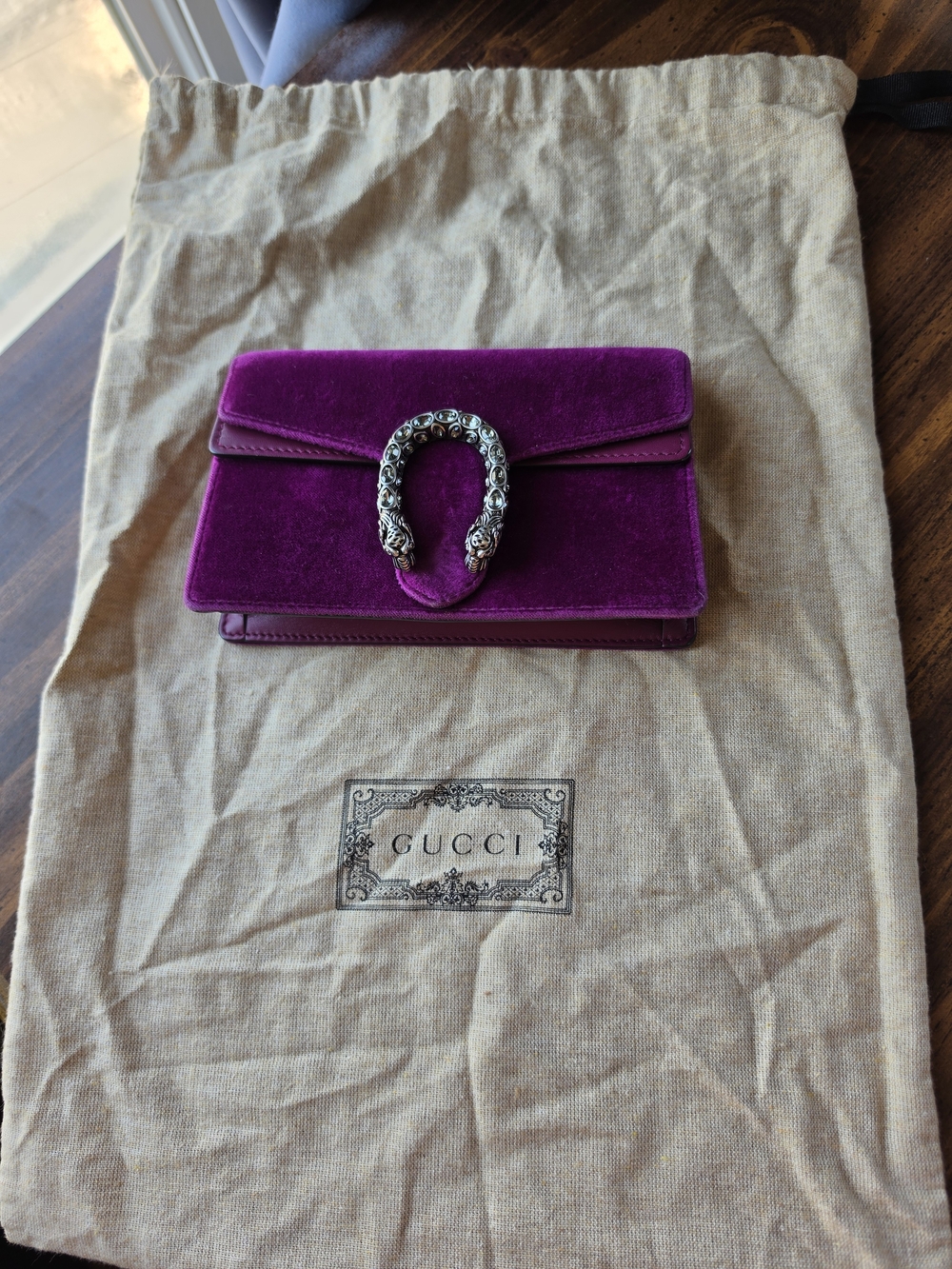 Gucci Dionysus Velvet Super Mini Chain Bag - Picture 14 of 16